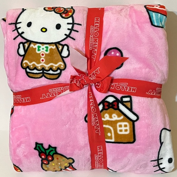 Hello Kitty Other - 🎀🤎Hello Kitty Pink Gingerbread Blanket